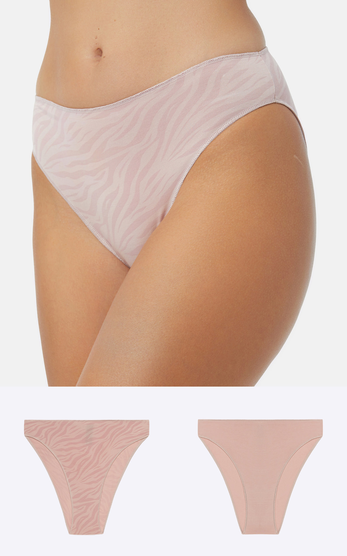 Woman UnderWear Slip Fimelle Women's Brazil Invisible Panties 2 pcs w/  TENCEL™ Modal