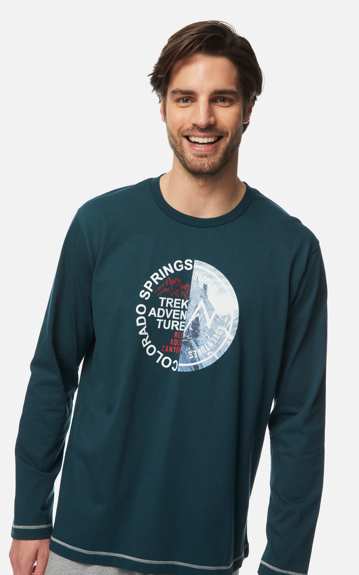 Man Pyjamas Winter Colorado Springs Men's Pyjama Set