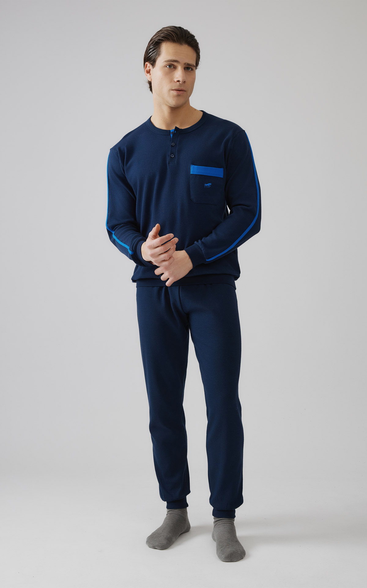 Pyjama Intégral Ouverture Dos - 100% Coton - Pour Personnes âgées Ou Dépendantes - Fermeture éclair Sécurité