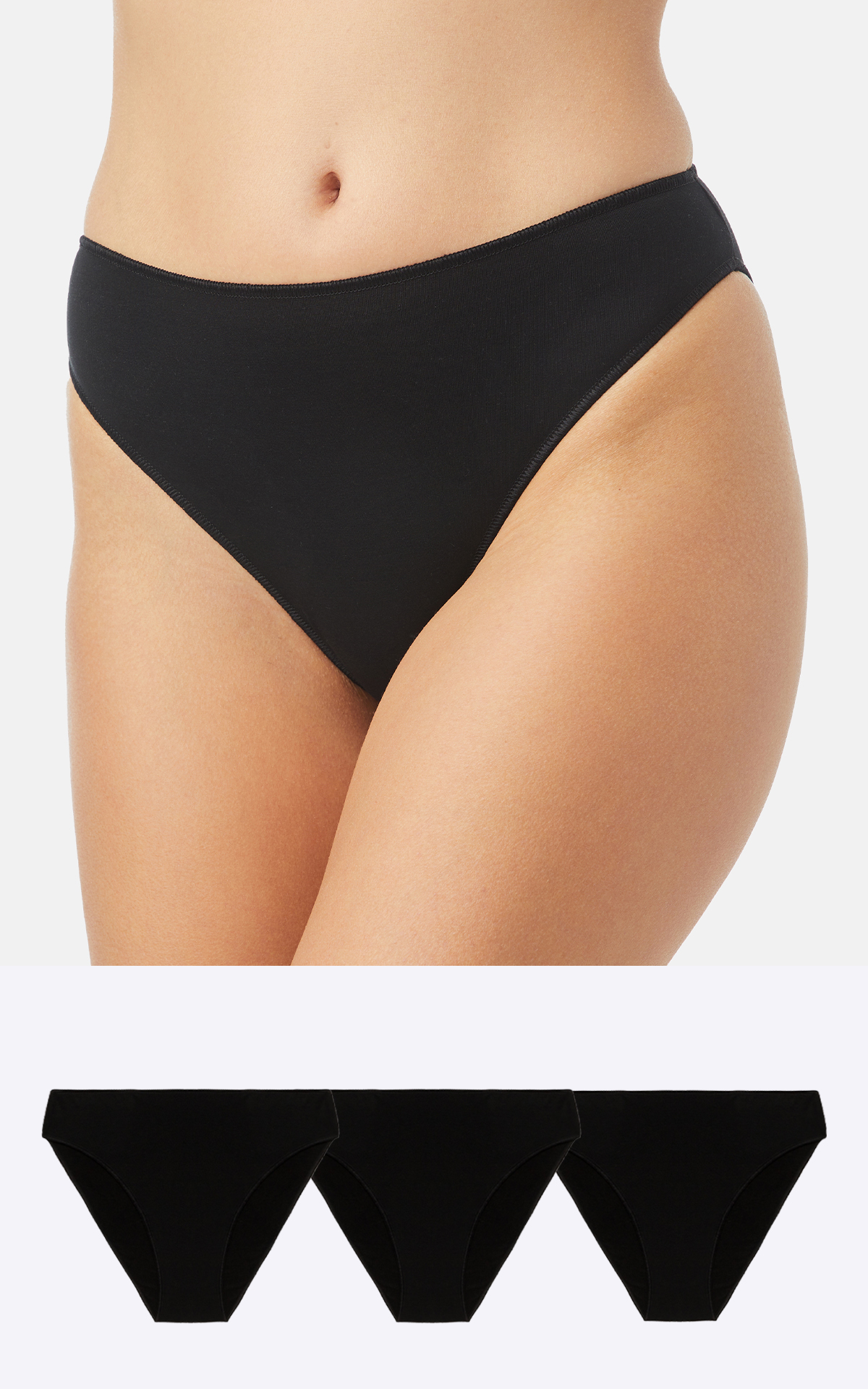 Woman UnderWear Slip Fimelle Women's Brazil Invisible Panties 3 pcs w/  TENCEL™ Modal